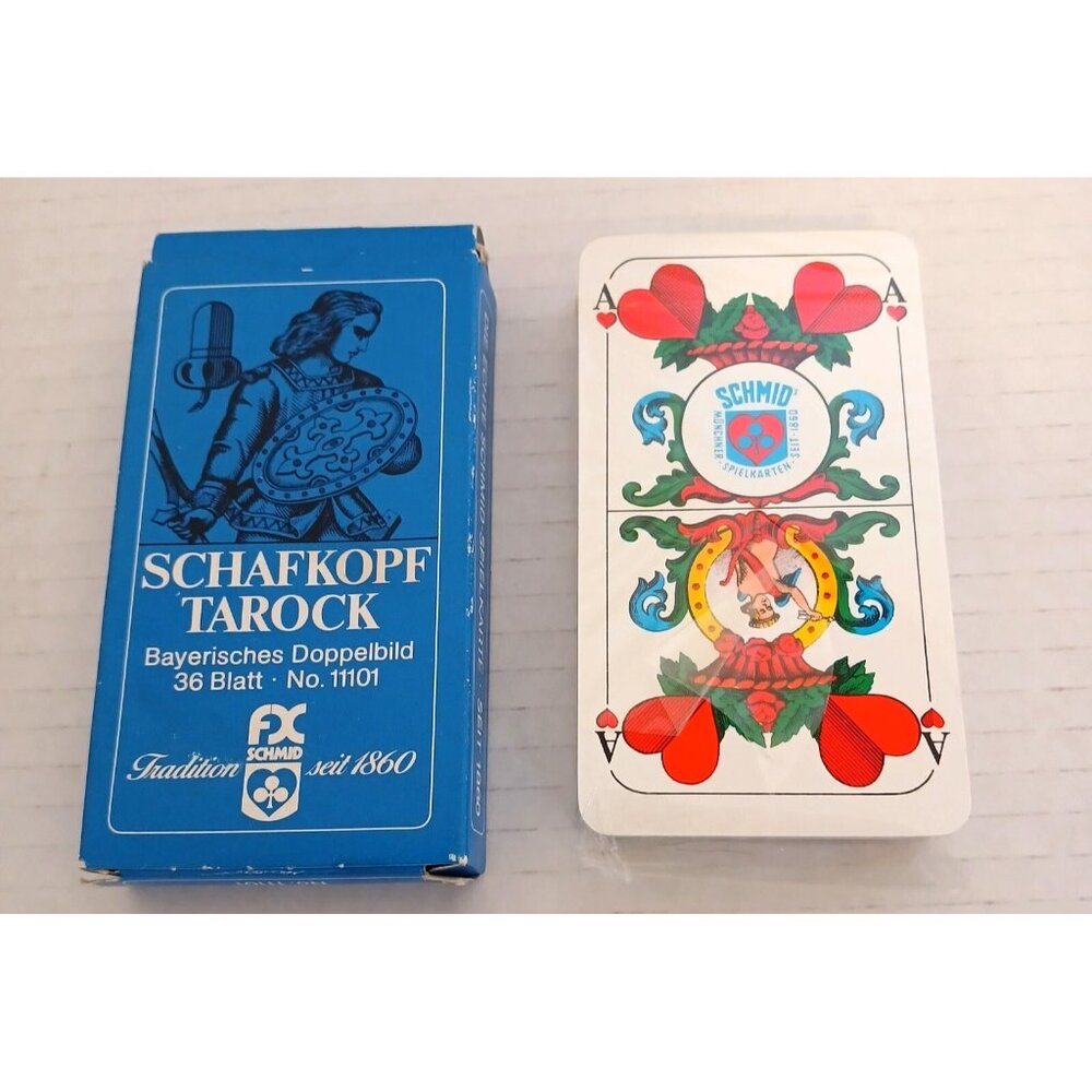 FX Schmid Schafkopf Tarock Bavarian Picture Card Game Germany 11101